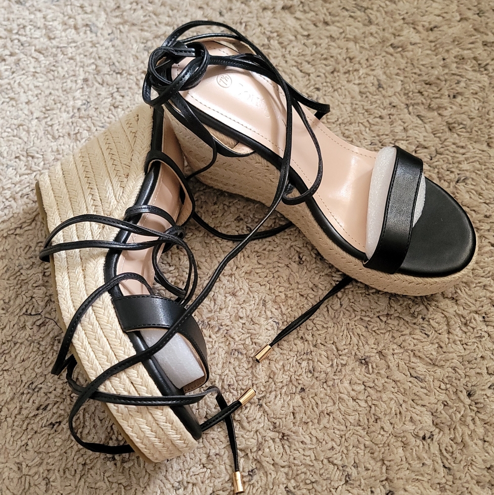 Lace up sandals
